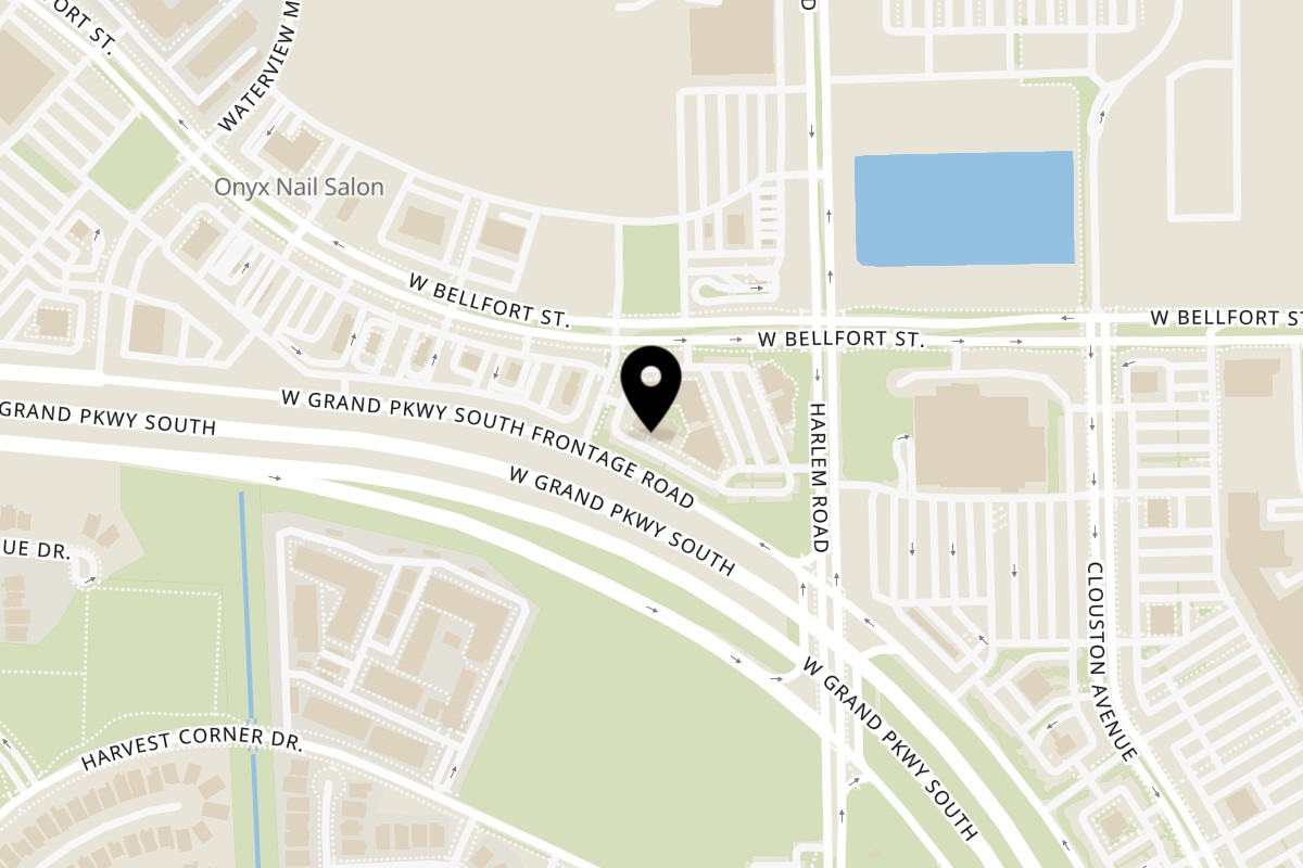Map showing the location of Howdy Hot Chicken on 4808 Waterview Town Center Dr Suite 300 in Richmond